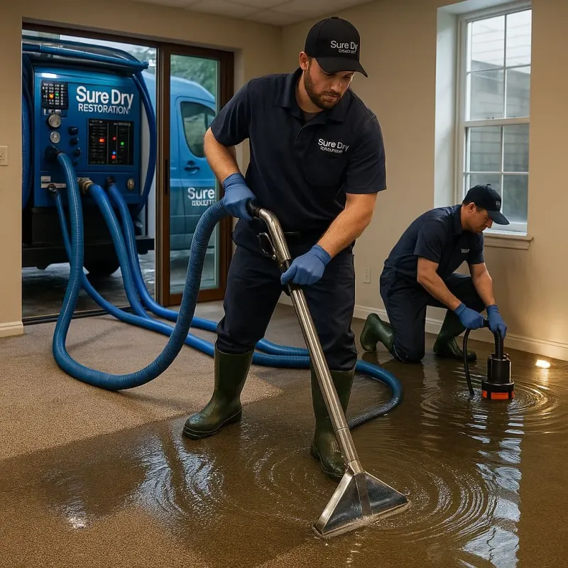 Water Extraction and Removal process in Avery Creek, NC